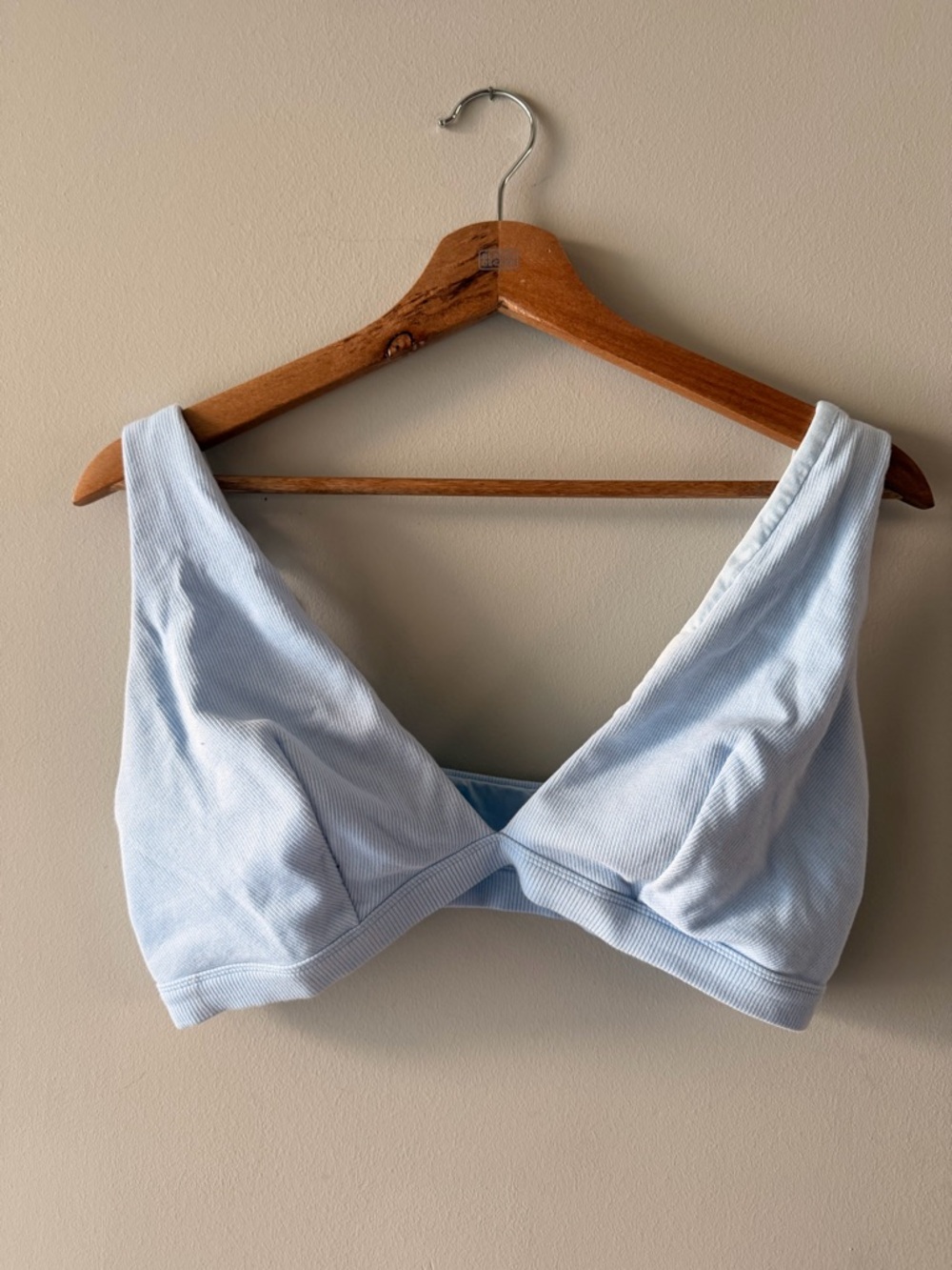 Auden XXL Light Blue Ribbed Bralette Top